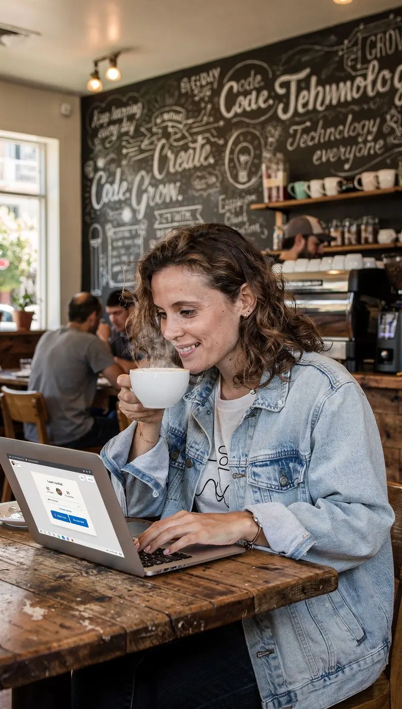 Close-up of hands using a tablet with clear icons for easy software access.